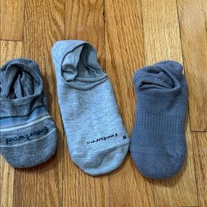 Smartwool Men's Athletic Socks Trio - Gray and Blue